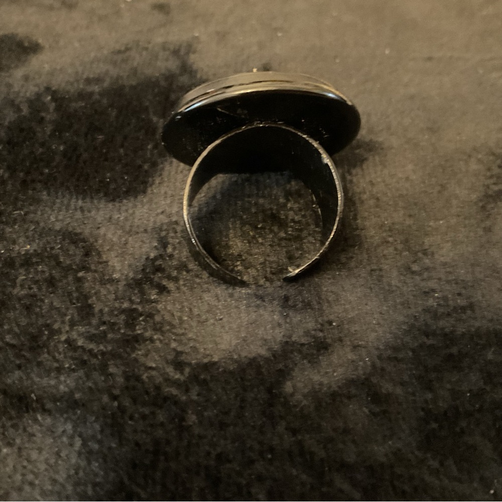 #72 Upcycled Chanel Button Ring - image 3